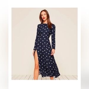 Reformation Vanessa Maxi Dress in Fan Print - Size 6